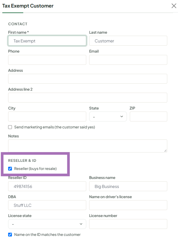 Customer Reseller