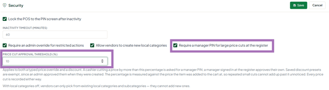 Preferences manager approval