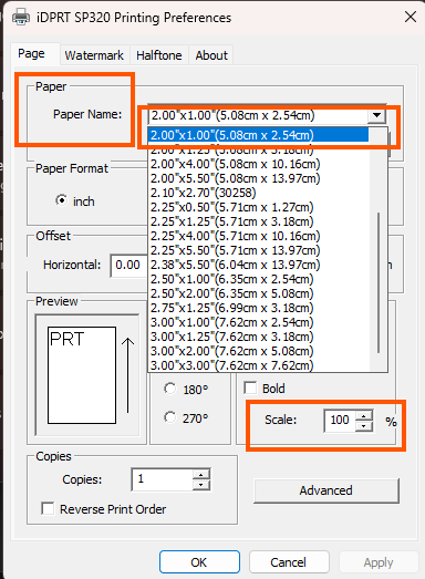 Printing Preferences 2