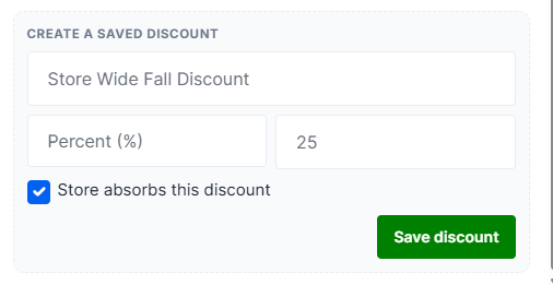 Saved Discount Store Wide