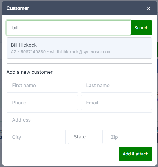 Searching Customers