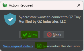 qztray remember