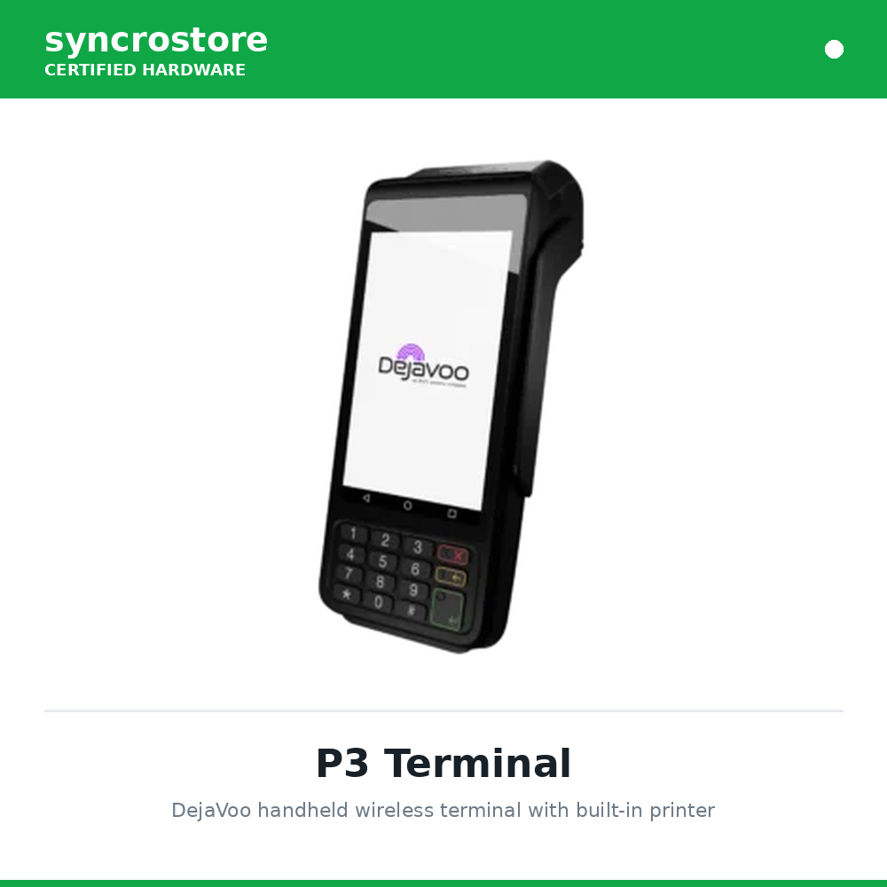Dejavoo P3 Terminal